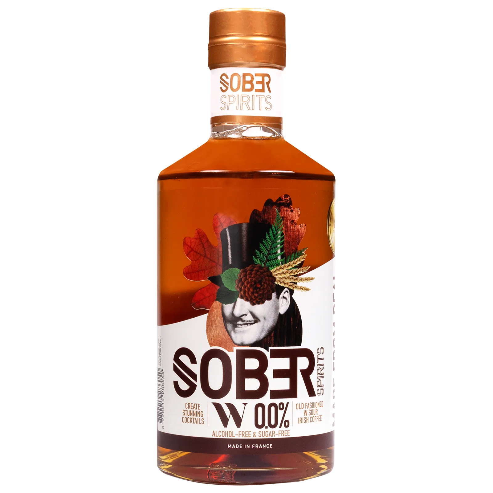 Bouteille de whisky sans alcool Sober Spirit 0,0%