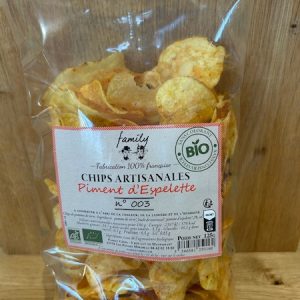 Chips artisanales au piment d'Espelette Bio