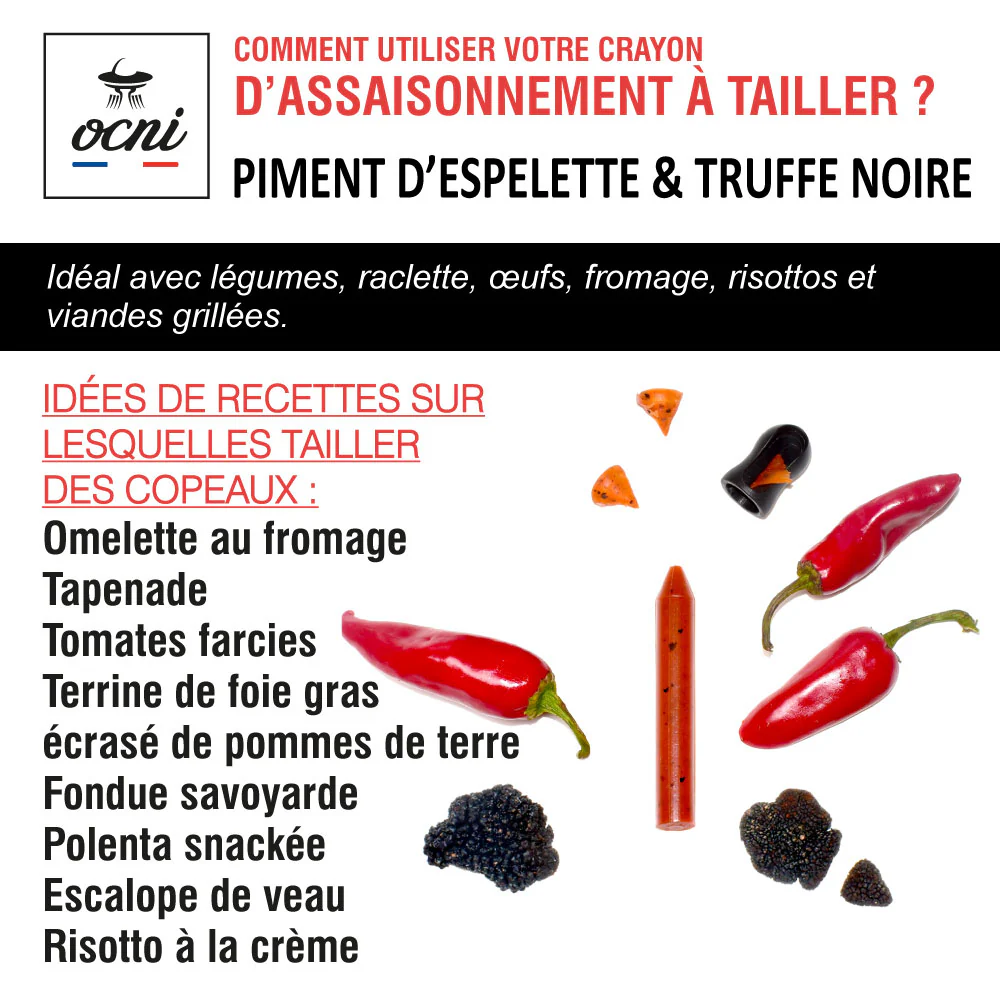 Crayon d'assaisonnement Truffe & Piment d'Espelette Bio – Image 4