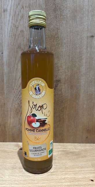 Sirop artisanal pomme-cannelle Bio