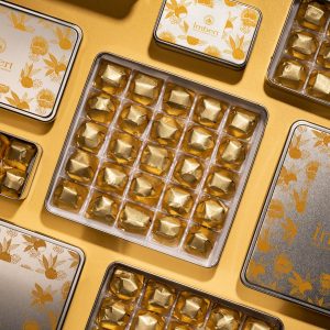 Boîte Fer de marrons glacés emballés Imbert