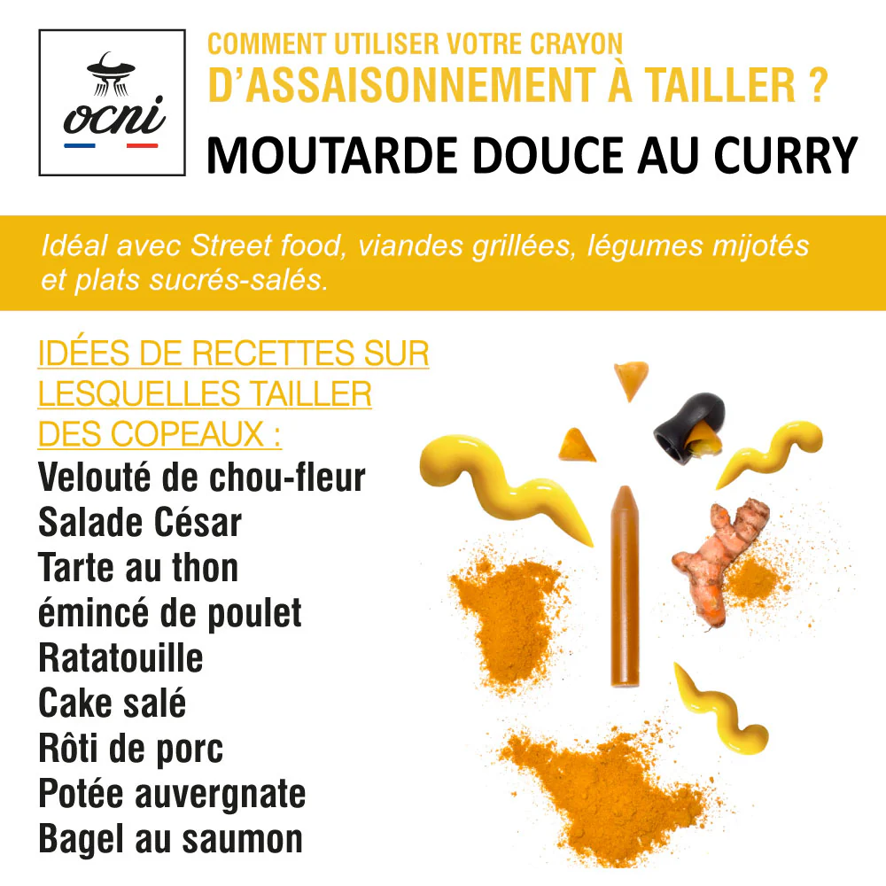 Crayon d'assaisonnement Moutarde douce & curry Bio – Image 2